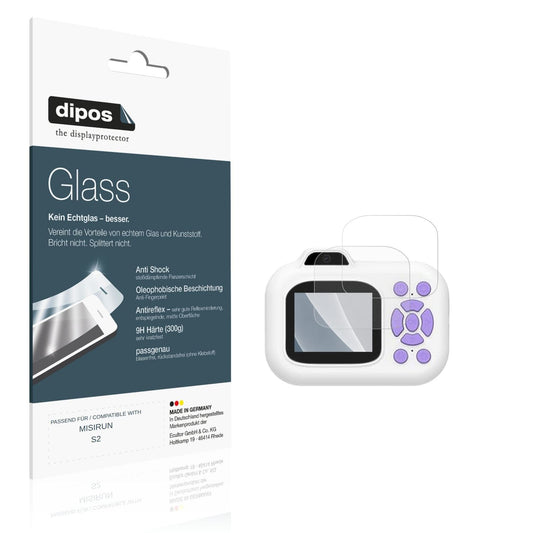 Matte Displayschutzfolie von dipos passend für MISIRUN S2, 9H kratzfest und blasenfrei montiert