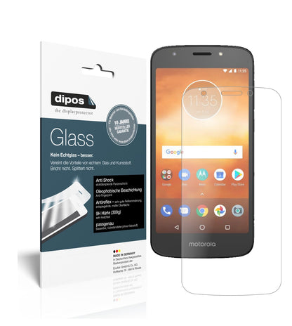 Matte Displayschutzfolie von dipos passend für Motorola Moto E5 Play Go, 9H kratzfest und blasenfrei montiert