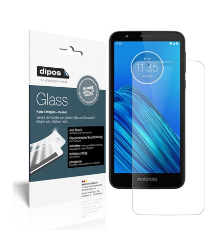 Matte Displayschutzfolie von dipos passend für Motorola Moto E6, 9H kratzfest und blasenfrei montiert