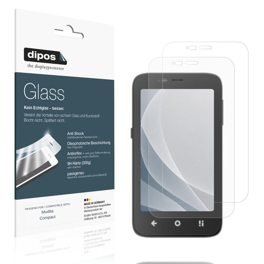 Matte Displayschutzfolie von dipos passend für Mudita Compact, 9H kratzfest und blasenfrei montiert