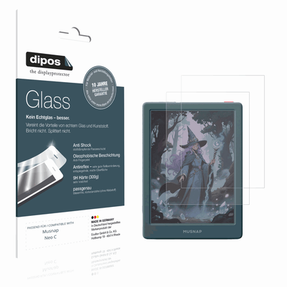Matte Displayschutzfolie von dipos passend für Musnap Neo C, 9H kratzfest und blasenfrei montiert