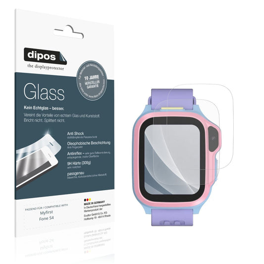 Matte Displayschutzfolie von dipos passend für Myfirst Fone S4, 9H kratzfest und blasenfrei montiert