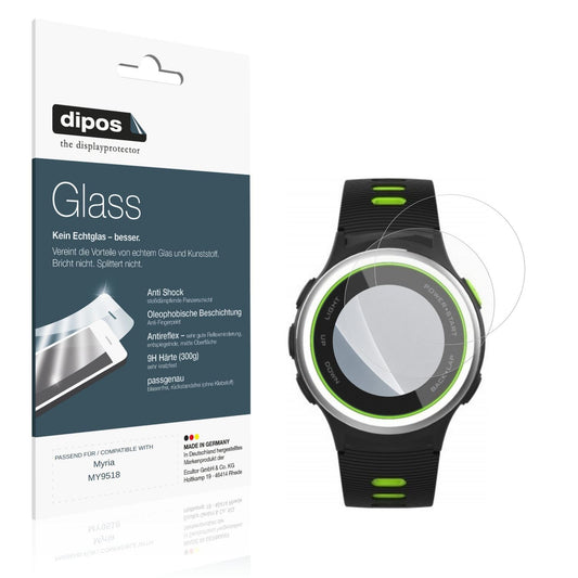 Matte Displayschutzfolie von dipos passend für Myria MY9518, 9H kratzfest und blasenfrei montiert