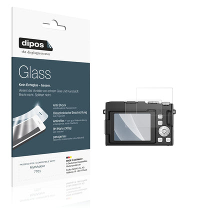 Matte Displayschutzfolie von dipos passend für MythAdore 7701, 9H kratzfest und blasenfrei montiert