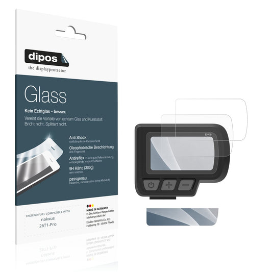 Matte Displayschutzfolie von dipos passend für nakxus 26T1-Pro, 9H kratzfest und blasenfrei montiert
