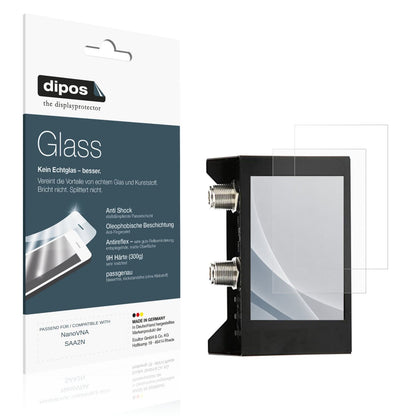 Matte Displayschutzfolie von dipos passend für NanoVNA SAA2N, 9H kratzfest und blasenfrei montiert