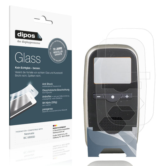 Matte Displayschutzfolie von dipos passend für Neonate BC-5800D, 9H kratzfest und blasenfrei montiert