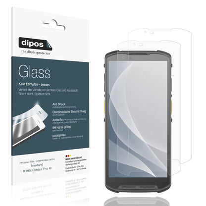 Matte Displayschutzfolie von dipos passend für Newland MT95 Kambur Pro III, 9H kratzfest und blasenfrei montiert
