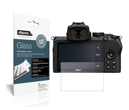 Matte Displayschutzfolie von dipos passend für Nikon Z50, 9H kratzfest und blasenfrei montiert