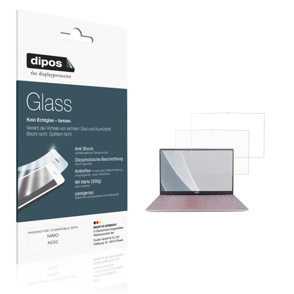 Matte Displayschutzfolie von dipos passend für NIMO N151, 9H kratzfest und blasenfrei montiert