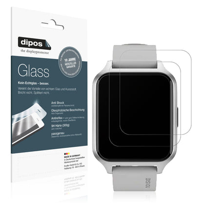 Matte Displayschutzfolie von dipos passend für Noise Colorfit Brio, 9H kratzfest und blasenfrei montiert