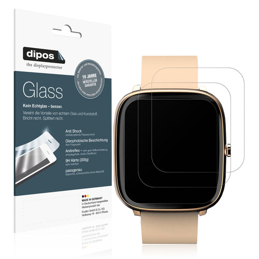 Matte Displayschutzfolie von dipos passend für Noise Colorfit Qube O2, 9H kratzfest und blasenfrei montiert
