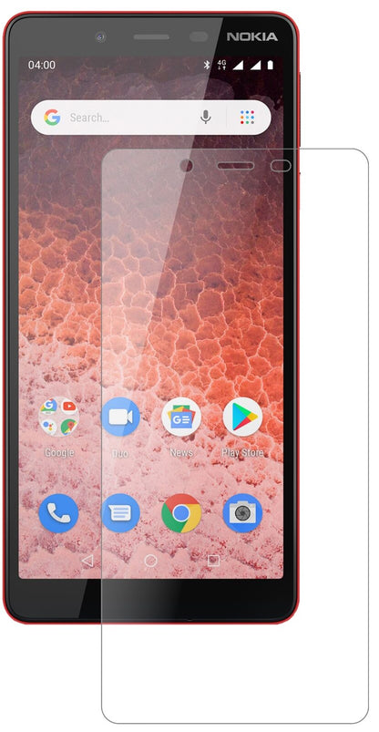 Matte Displayschutzfolie von dipos passend für Nokia 1 Plus, 9H kratzfest und blasenfrei montiert