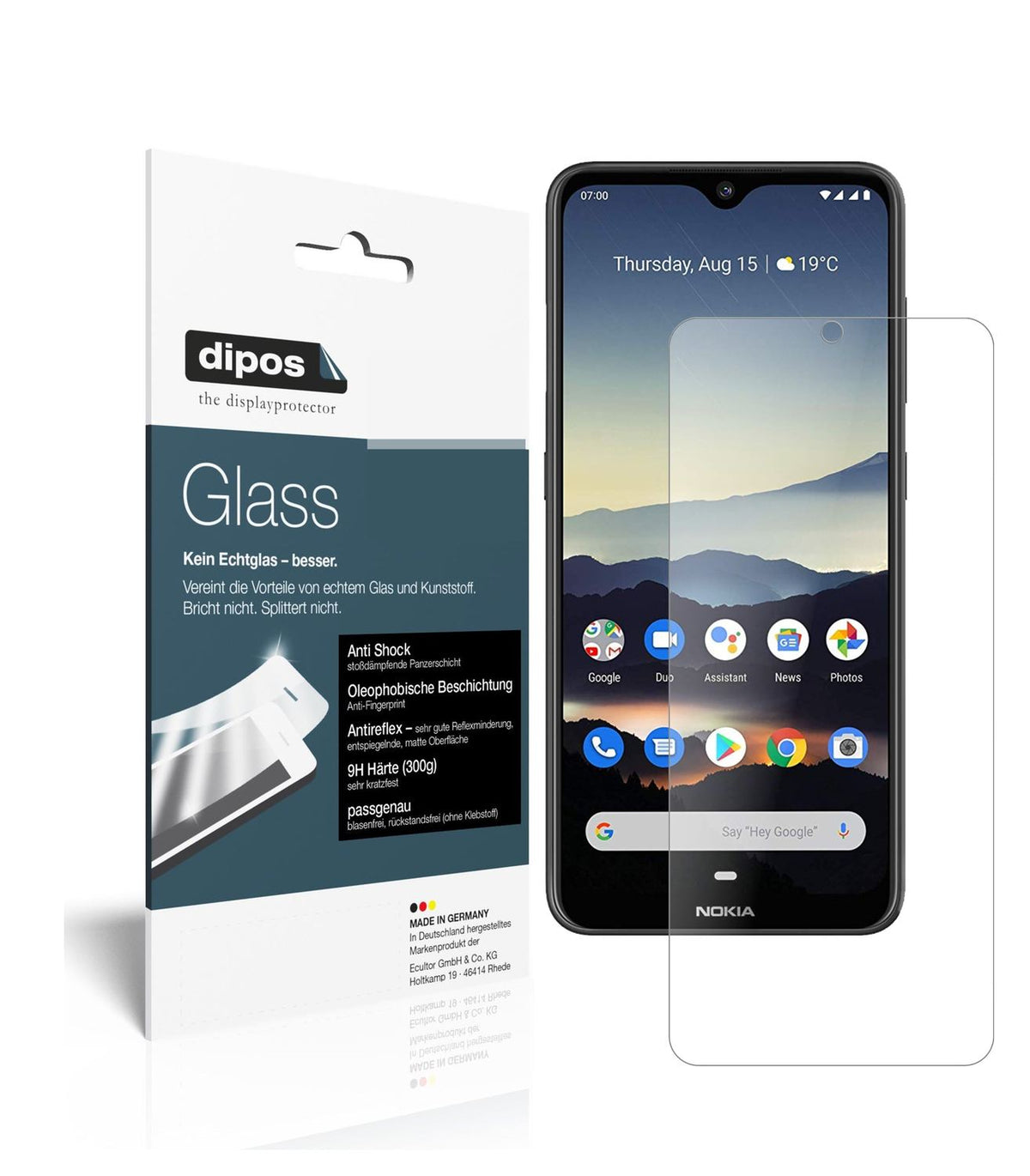 Matte Displayschutzfolie von dipos passend für Nokia 46060, 9H kratzfest und blasenfrei montiert