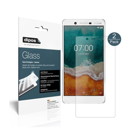 Matte Displayschutzfolie von dipos passend für Nokia 7, 9H kratzfest und blasenfrei montiert