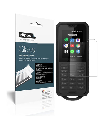 Matte Displayschutzfolie von dipos passend für Nokia 800 Tough, 9H kratzfest und blasenfrei montiert
