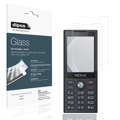 Matte Displayschutzfolie von dipos passend für Nomi i2841, 9H kratzfest und blasenfrei montiert