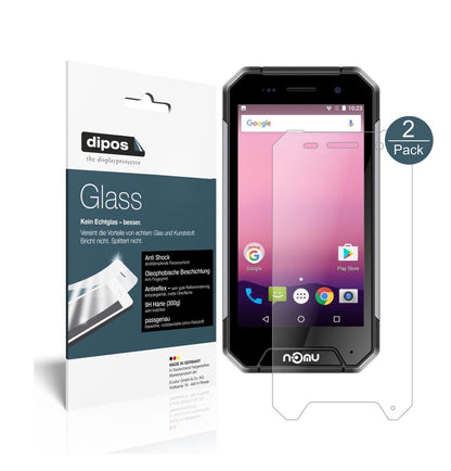 Matte Displayschutzfolie von dipos passend für Nomu S30 Mini, 9H kratzfest und blasenfrei montiert
