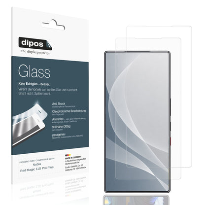Matte Displayschutzfolie von dipos passend für Nubia Red Magic 11S Pro Plus, 9H kratzfest und blasenfrei montiert