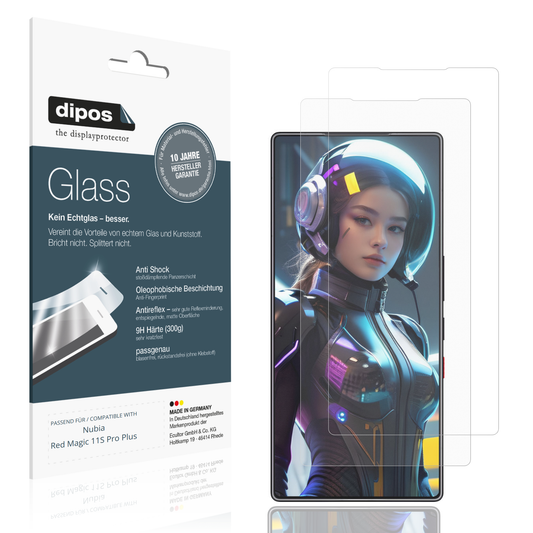 Matte Displayschutzfolie von dipos passend für Nubia Red Magic 11S Pro Plus, 9H kratzfest und blasenfrei montiert