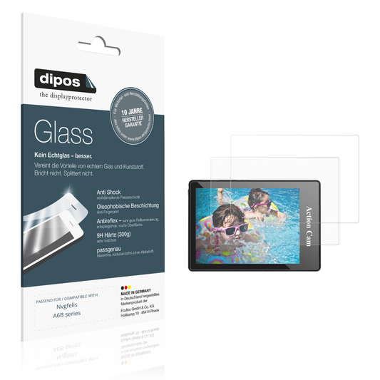 Matte Displayschutzfolie von dipos passend für Nvgfelis A6B series, 9H kratzfest und blasenfrei montiert