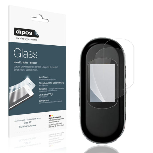 Matte Displayschutzfolie von dipos passend für OBEST M25 Mini-Action, 9H kratzfest und blasenfrei montiert