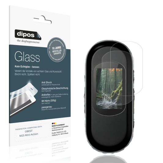 Matte Displayschutzfolie von dipos passend für OBEST M25 Mini-Action, 9H kratzfest und blasenfrei montiert
