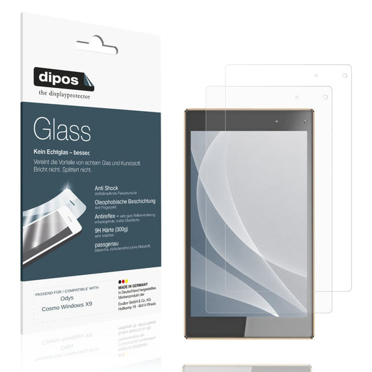Matte Displayschutzfolie von dipos passend für Odys Cosmo Windows X9, 9H kratzfest und blasenfrei montiert
