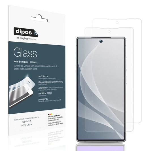 Matte Displayschutzfolie von dipos passend für OEVNLZ M25 Ultra, 9H kratzfest und blasenfrei montiert