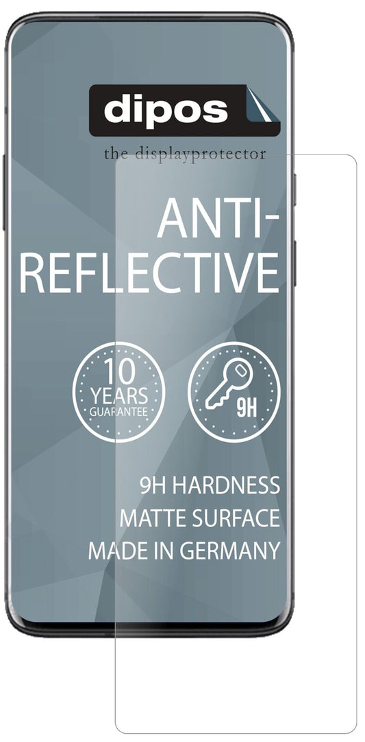 Matte Displayschutzfolie von dipos passend für OnePlus 7 Pro, 9H kratzfest und blasenfrei montiert