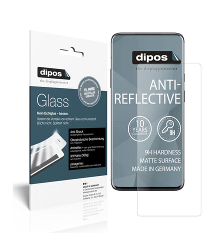 Matte Displayschutzfolie von dipos passend für OnePlus 7 Pro 5G, 9H kratzfest und blasenfrei montiert