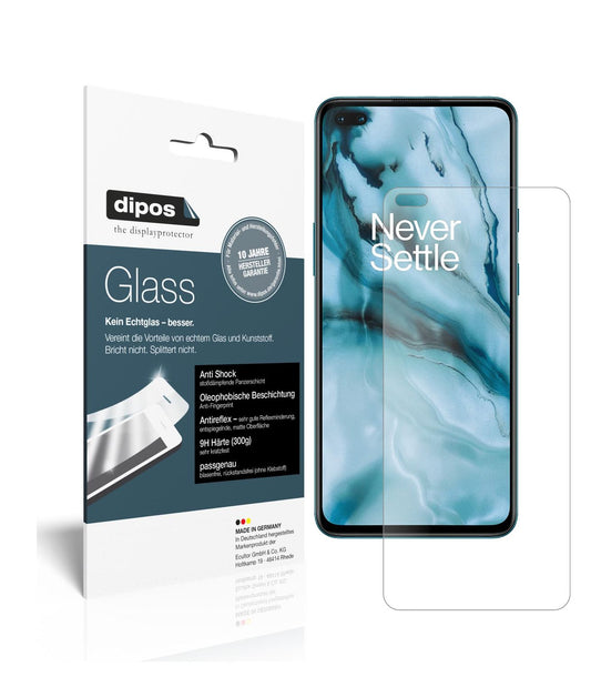 Matte Displayschutzfolie von dipos passend für OnePlus Nord, 9H kratzfest und blasenfrei montiert