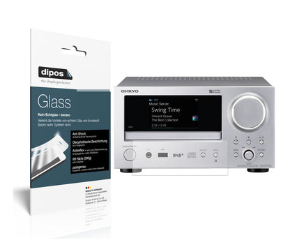 Matte Displayschutzfolie von dipos passend für Onkyo CR-N775D, 9H kratzfest und blasenfrei montiert