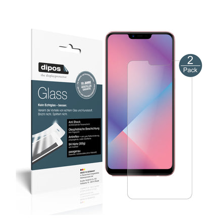 Matte Displayschutzfolie von dipos passend für Oppo A5, 9H kratzfest und blasenfrei montiert