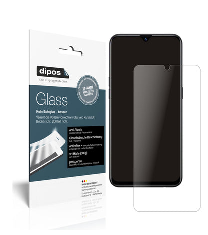 Matte Displayschutzfolie von dipos passend für OPPO A5S, 9H kratzfest und blasenfrei montiert