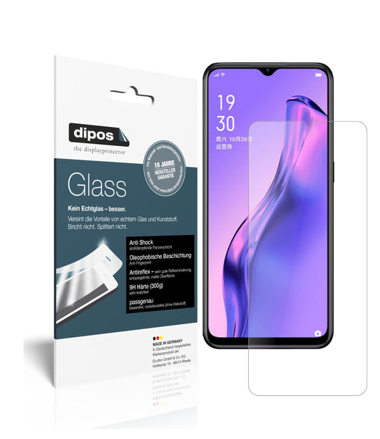 Matte Displayschutzfolie von dipos passend für Oppo A31, 9H kratzfest und blasenfrei montiert