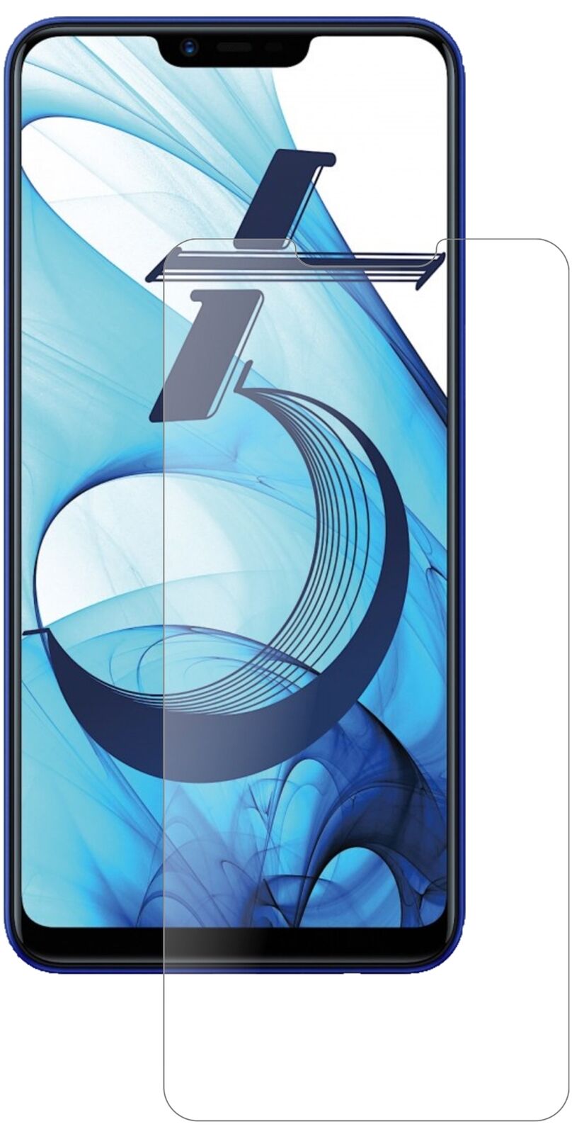 Matte Displayschutzfolie von dipos passend für Oppo AX5, 9H kratzfest und blasenfrei montiert