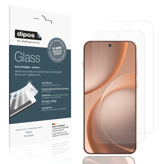 Matte Displayschutzfolie von dipos passend für Oppo Find X9s, 9H kratzfest und blasenfrei montiert