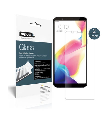Matte Displayschutzfolie von dipos passend für Oppo R11s Plus, 9H kratzfest und blasenfrei montiert