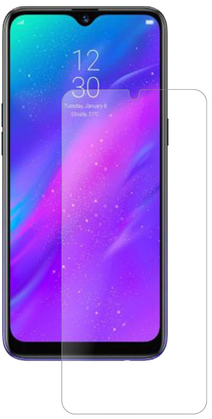 Matte Displayschutzfolie von dipos passend für Oppo Realme 3 Pro, 9H kratzfest und blasenfrei montiert