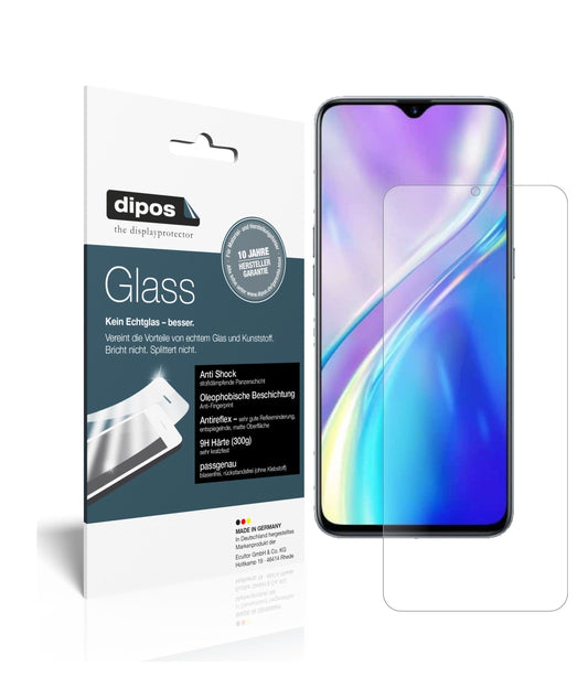 Matte Displayschutzfolie von dipos passend für Oppo Realme 6i, 9H kratzfest und blasenfrei montiert