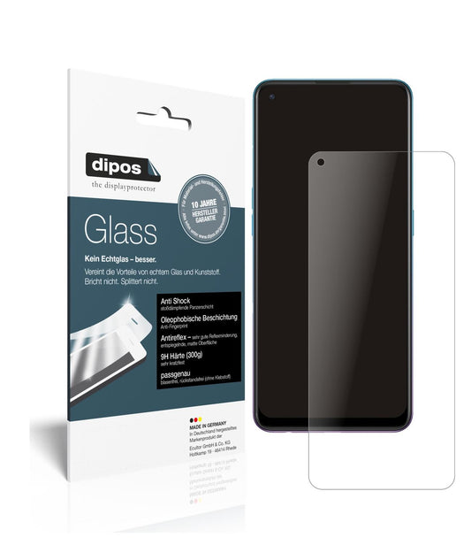 Matte Displayschutzfolie von dipos passend für Oppo Reno5 F, 9H kratzfest und blasenfrei montiert