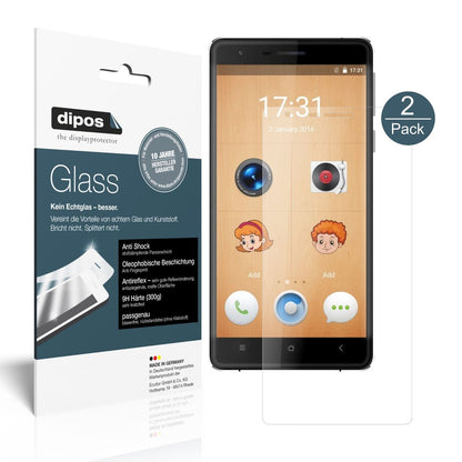 Matte Displayschutzfolie von dipos passend für Oukitel K4000 Lite, 9H kratzfest und blasenfrei montiert