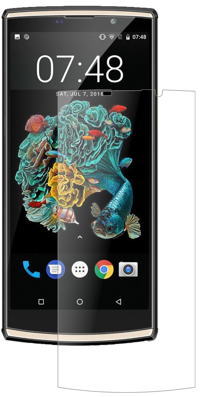 Matte Displayschutzfolie von dipos passend für Oukitel K7, 9H kratzfest und blasenfrei montiert