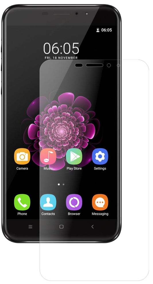 Matte Displayschutzfolie von dipos passend für Oukitel U20 Plus, 9H kratzfest und blasenfrei montiert