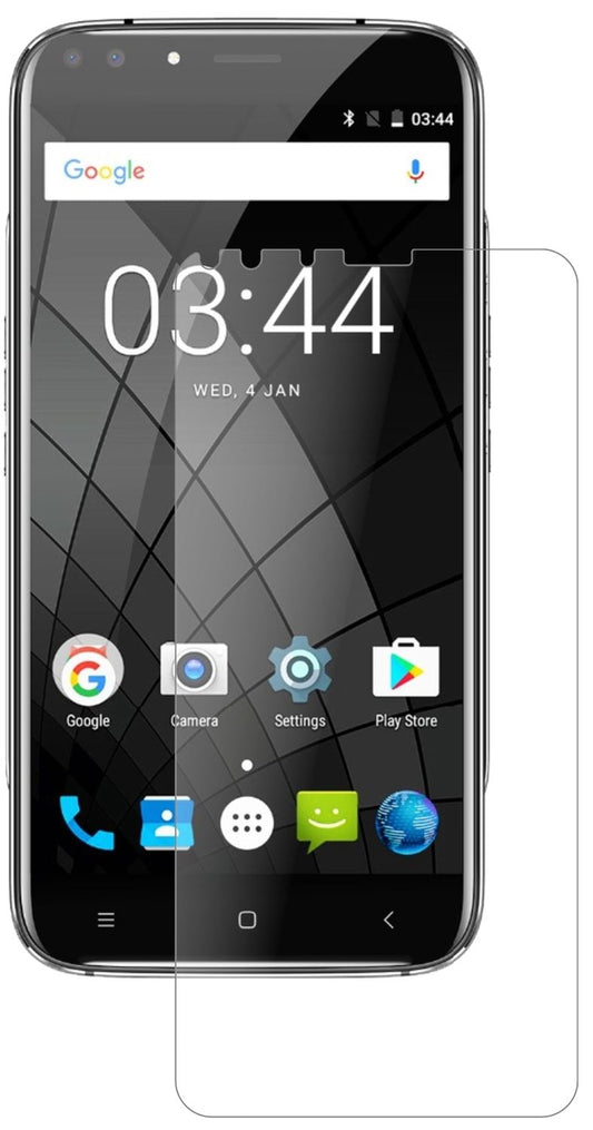 Matte Displayschutzfolie von dipos passend für Oukitel U22 (5,5 Zoll), 9H kratzfest und blasenfrei montiert