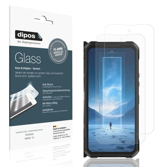 Matte Displayschutzfolie von dipos passend für Oukitel WP61 Ti, 9H kratzfest und blasenfrei montiert
