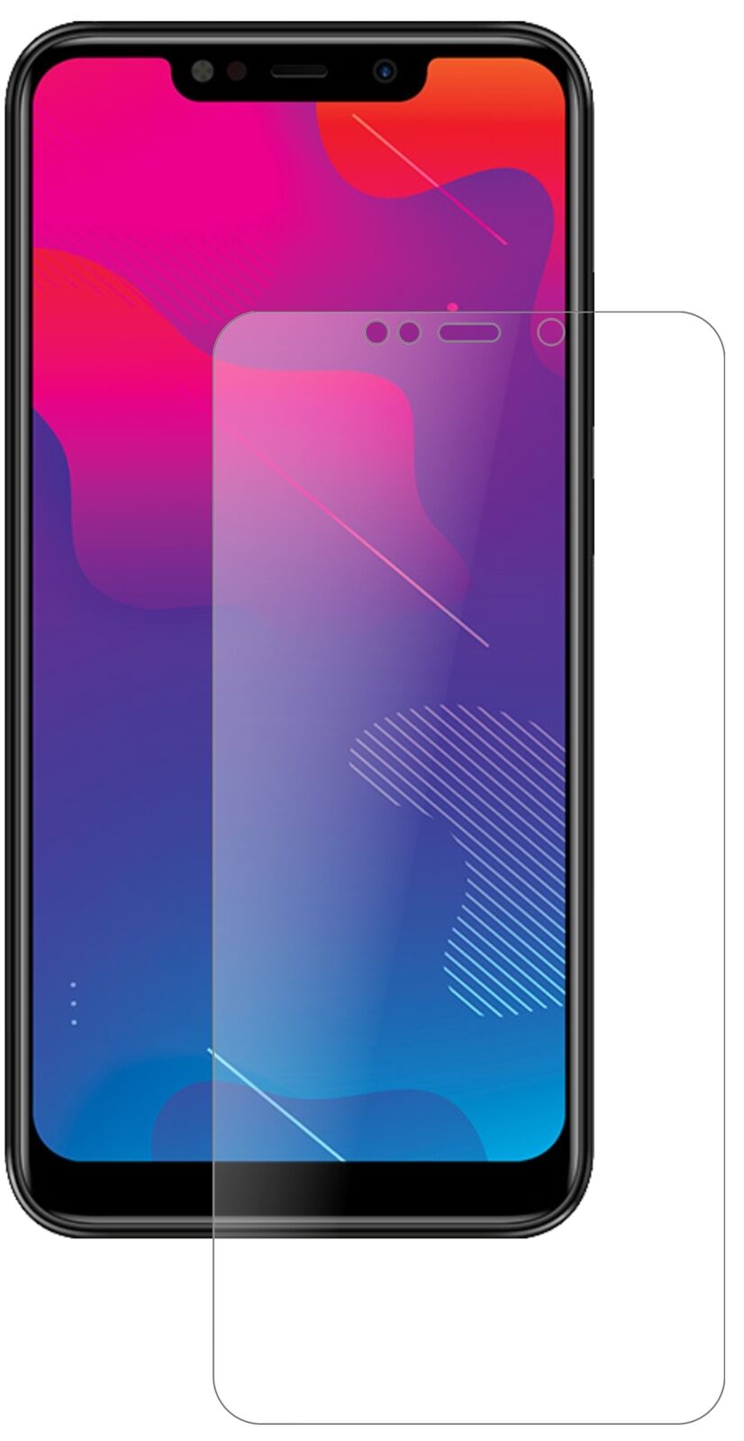 Matte Displayschutzfolie von dipos passend für Panasonic Eluga Z1 Pro, 9H kratzfest und blasenfrei montiert