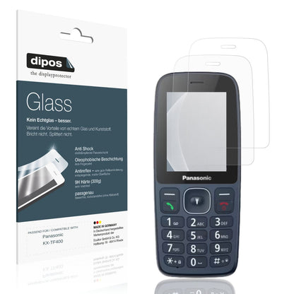 Matte Displayschutzfolie von dipos passend für Panasonic KX-TF400, 9H kratzfest und blasenfrei montiert
