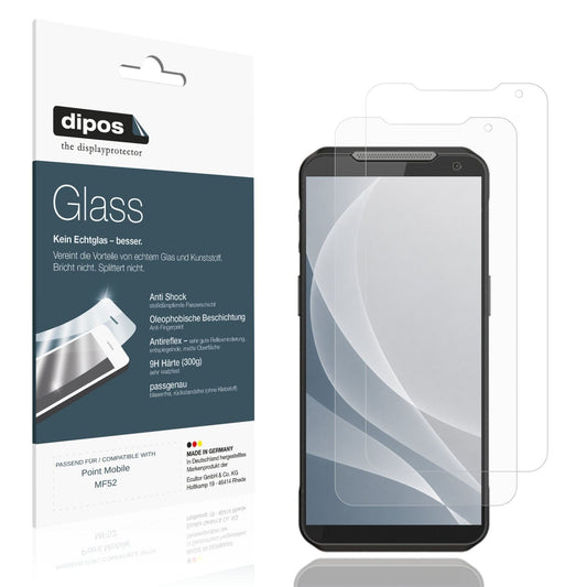 Matte Displayschutzfolie von dipos passend für Point Mobile MF52, 9H kratzfest und blasenfrei montiert